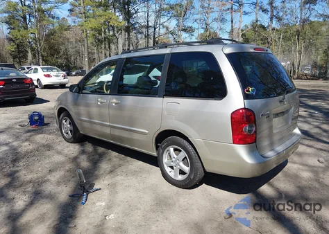 2003 Mazda Mpv Es/Lx/Lx-Sv z USA, uszkodzony, nr VIN JM3LW28A730378736